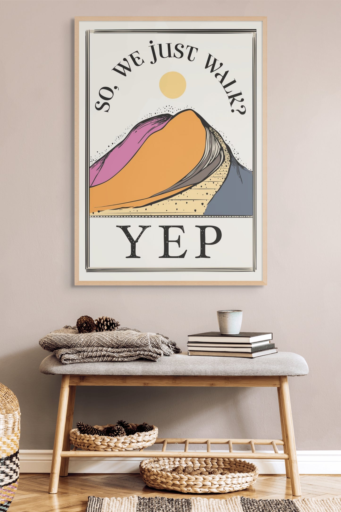 Bear and Bristle So we Just Walk? Art Print