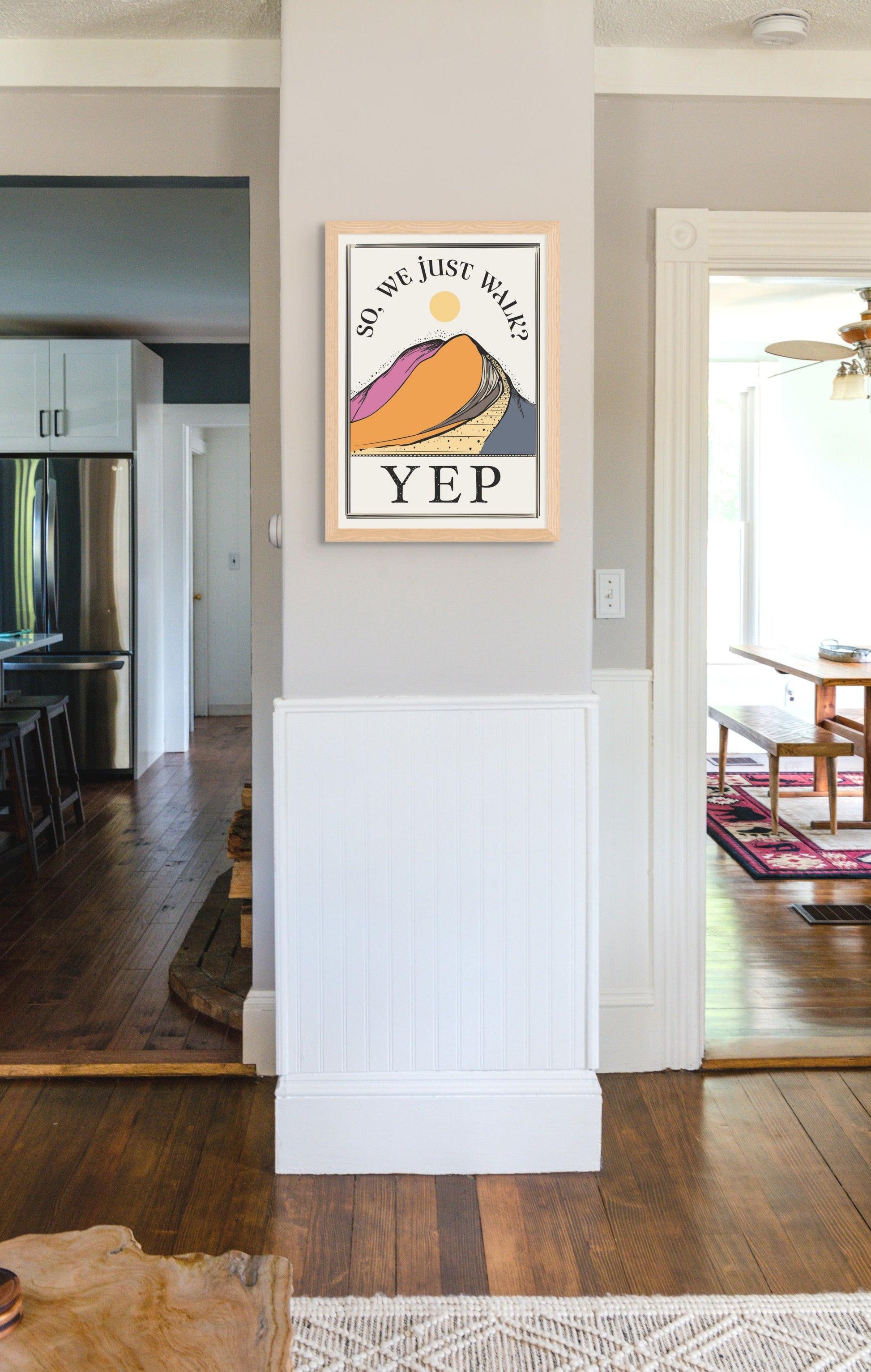 Bear and Bristle So we Just Walk? Art Print