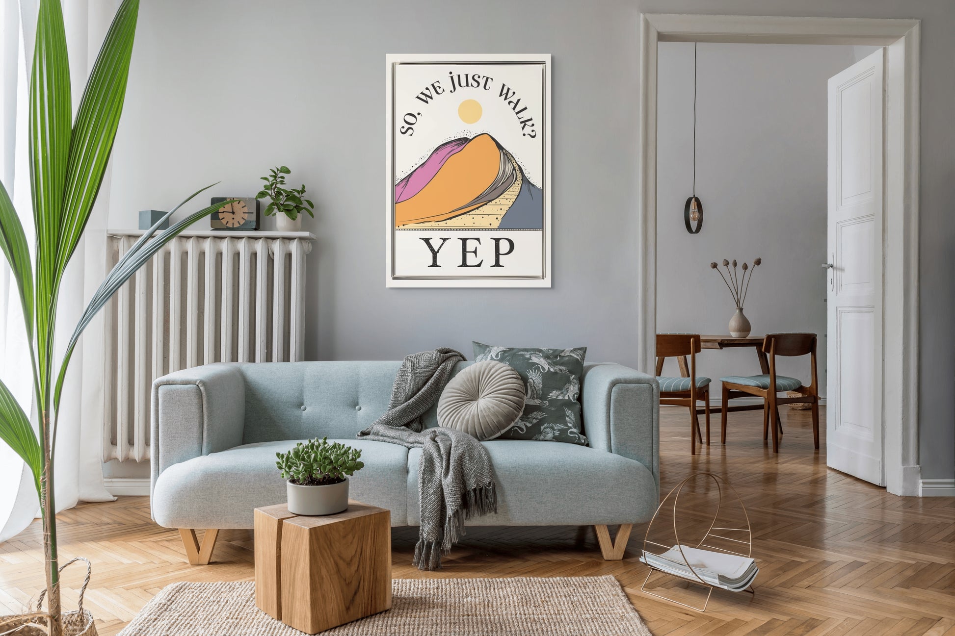 Bear and Bristle So we Just Walk? Art Print