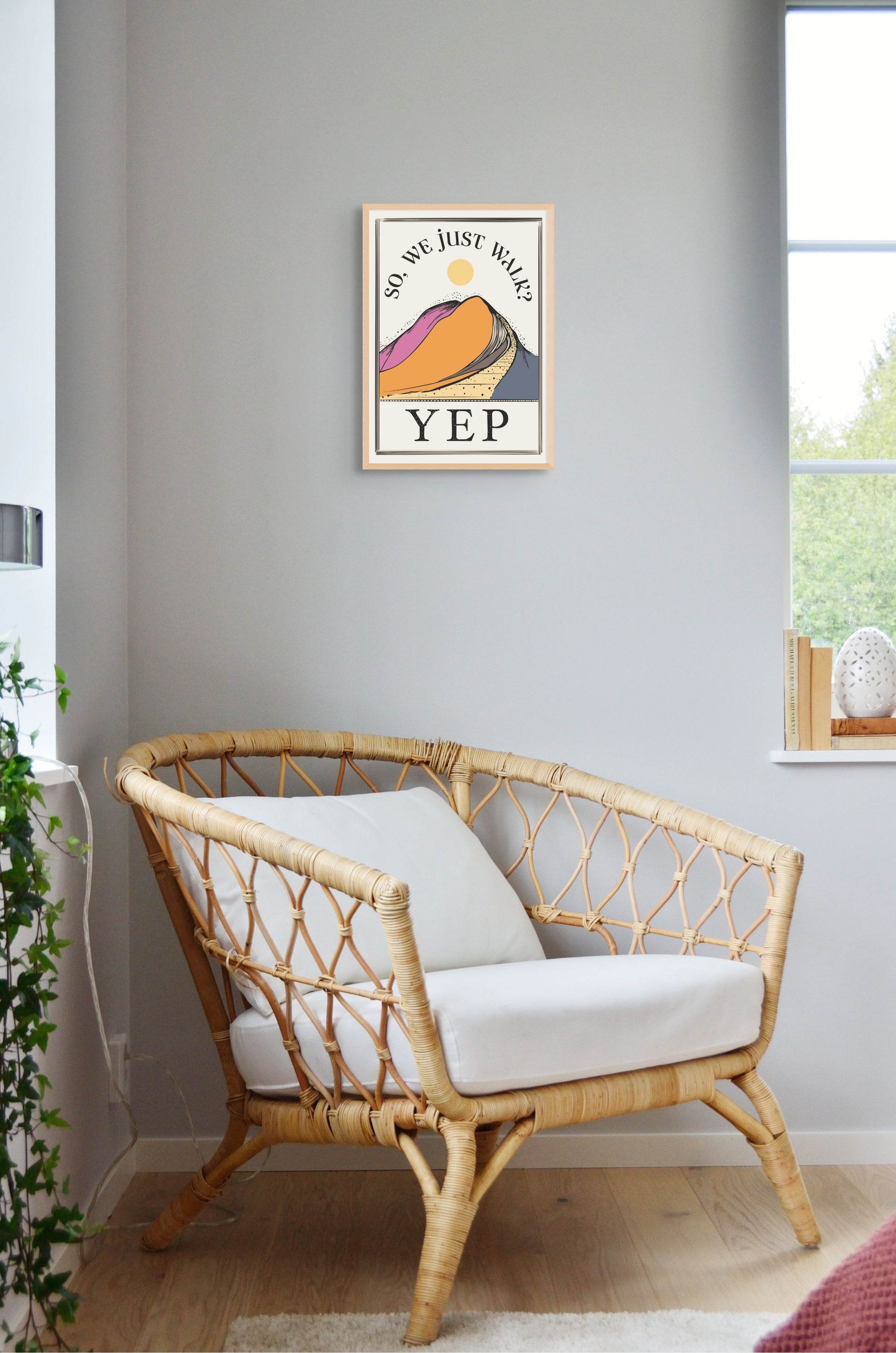 Bear and Bristle So we Just Walk? Art Print