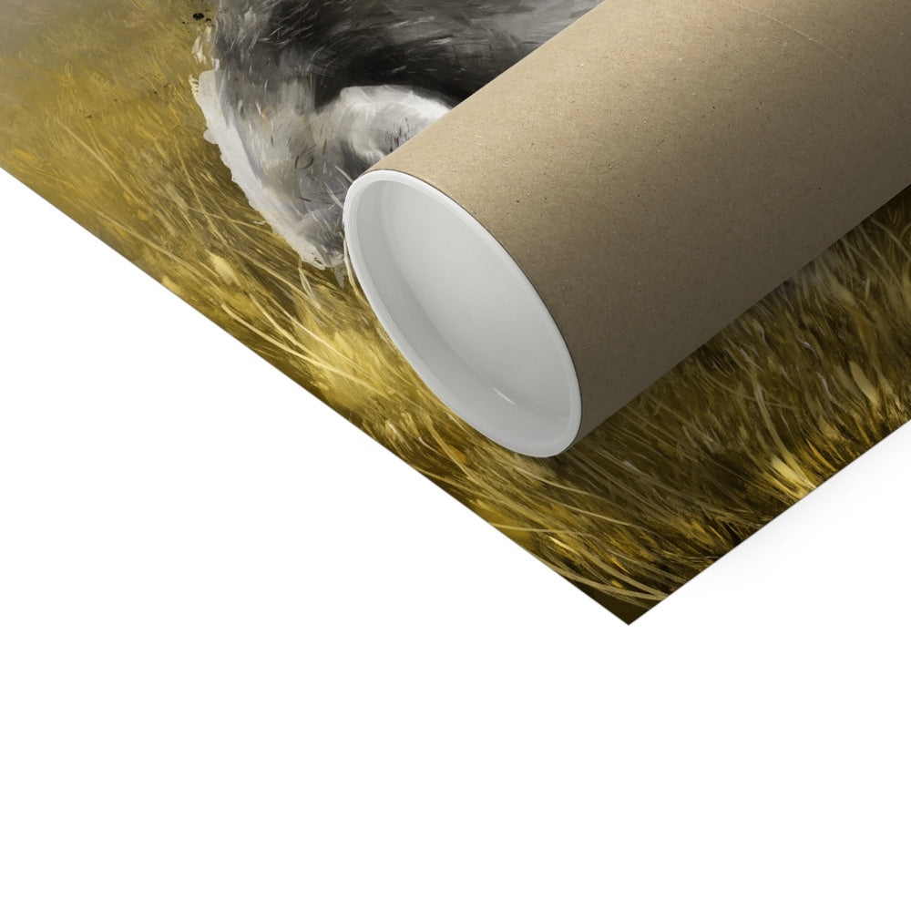 Hare Art Print from Bear & Bristle. Art print, wall art, wildlife art, hare art.