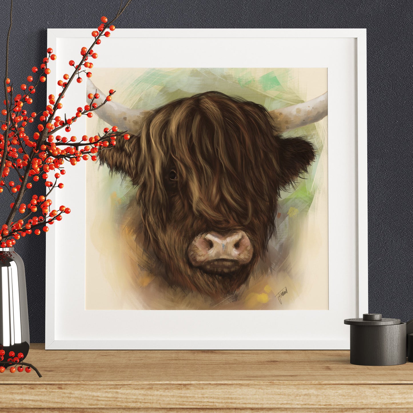 Highland Cow Fine Art Print