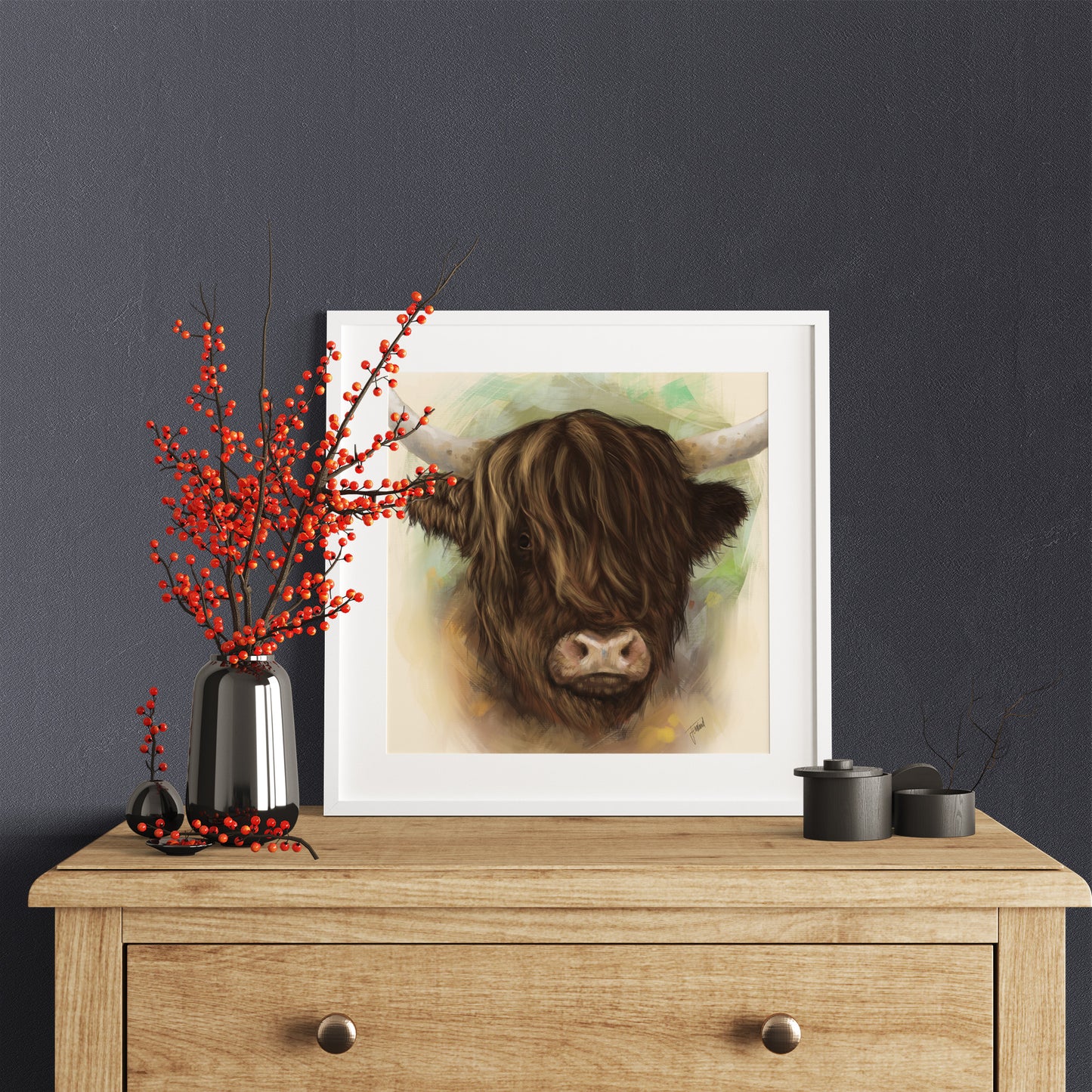 Highland Cow Fine Art Print