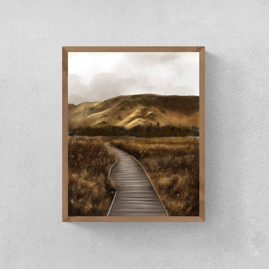 Lake District Art Print from Bear & Bristle. Wall art, art print, nature art, landscape art.