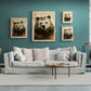 Bear Art Print from Bear & Bristle. Wall art, art print, wildlife art, bear art.